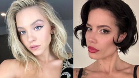 Sydney Sweeney (left) Halsey (right)