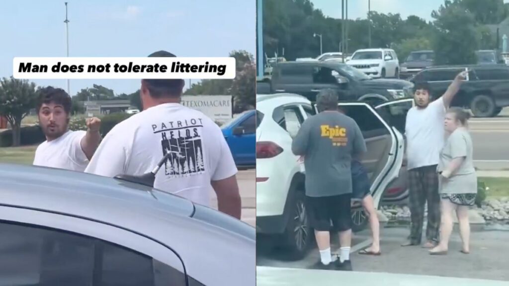Parking Lot Drama as Man Clashes With ‘Fat Slob’ Litterbug: ‘Don’t Mess With Texas’ Texas men argue over littering