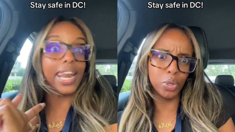 Washington D.C. Woman Advises People to Be Careful as Police and FBI Patrol Streets: ‘Don’t Jaywalk. Don’t Smoke in Public’ Washington DC Woman Tiktok Warning
