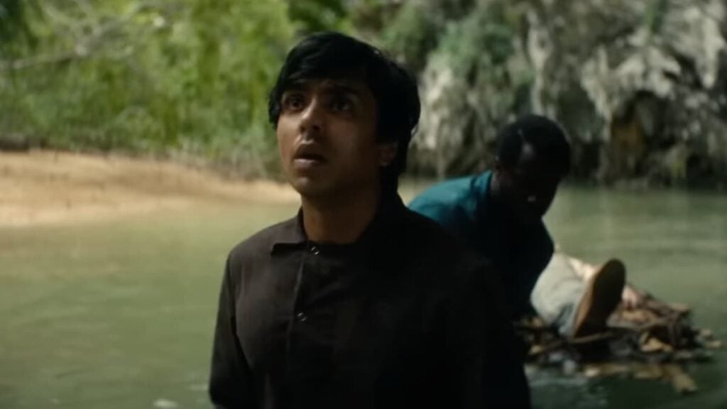 Alien: Earth, Smee and Slightly with raft