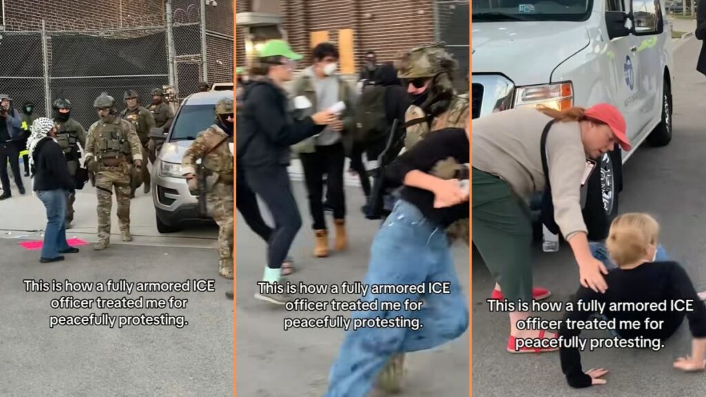 Armored ICE Agents Slam Democratic Candidate at Chicago Detention Center, ‘Lowkey You Might Be Able to Sue’ Armored ICE Agents Harrass Protestors in Chicago Detention Center, 'Lowkey You Might Be Able to Sue'