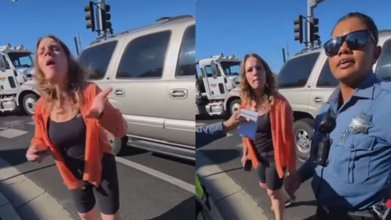 California Woman Makes Racist Remarks After Rear-End Crash, Police Ignore Comments: ‘Cops Take Her Side Quick’ California Woman Makes Racist Remarks After Rear-End Crash, Police Ignore Comments: ‘Cops Take Her Side Quick’