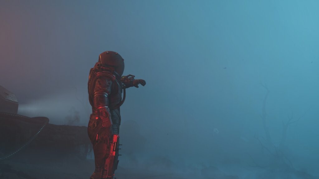 The Traveler arriving in the future