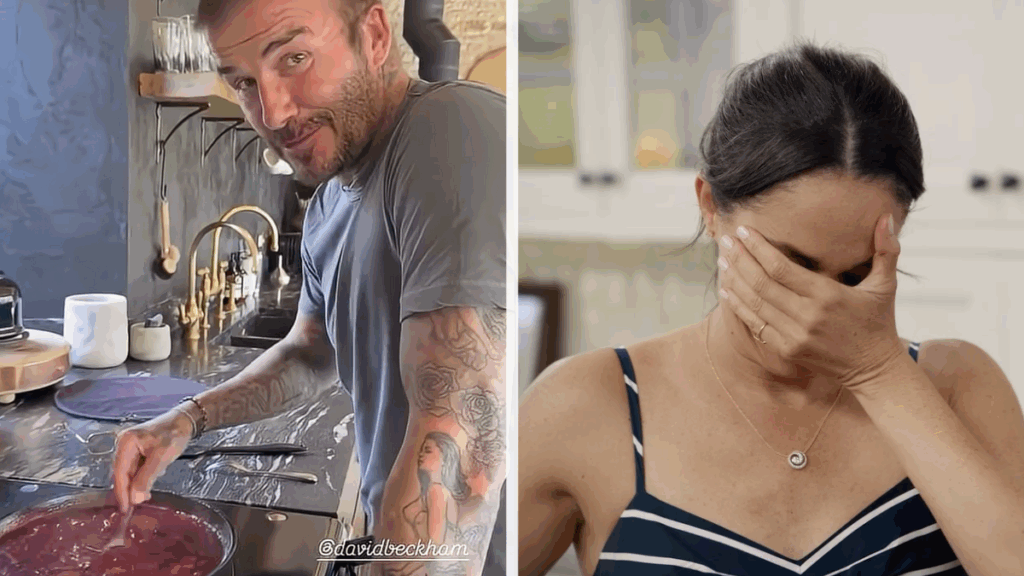 David Beckham 'Trolls' Meghan Markle with 'Actual Jam'