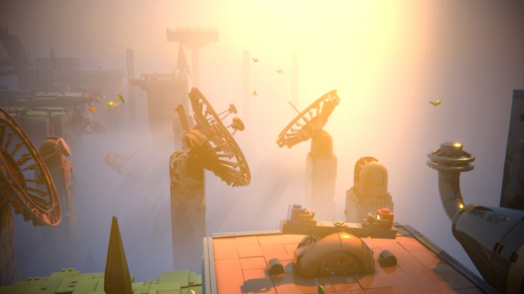 The sunset in LEGO Voyagers