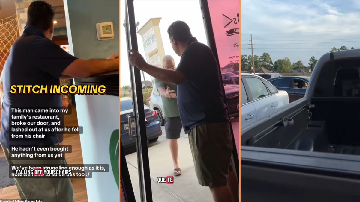 Male Karen Destroys Texas Restaurant’s Door After Allegedly Falling Out of Chair, ‘Tell Me You Voted For Trump Without Telling Me You Voted For Trump’
