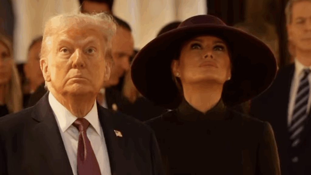 Melania Trump and President During Windsor Castle Visit