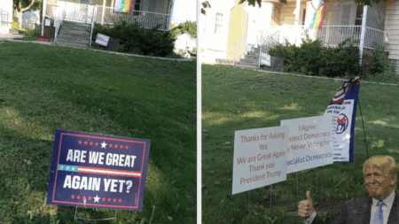 Milwaukee Trump Supporter Attacks Democratic Neighbor with ‘Goofy’ Signs: ‘MAGAs Are a Pathetic Cult’ Milwaukee Trump Supporter Attacks Democratic Neighbor with 'Goofy' Signs