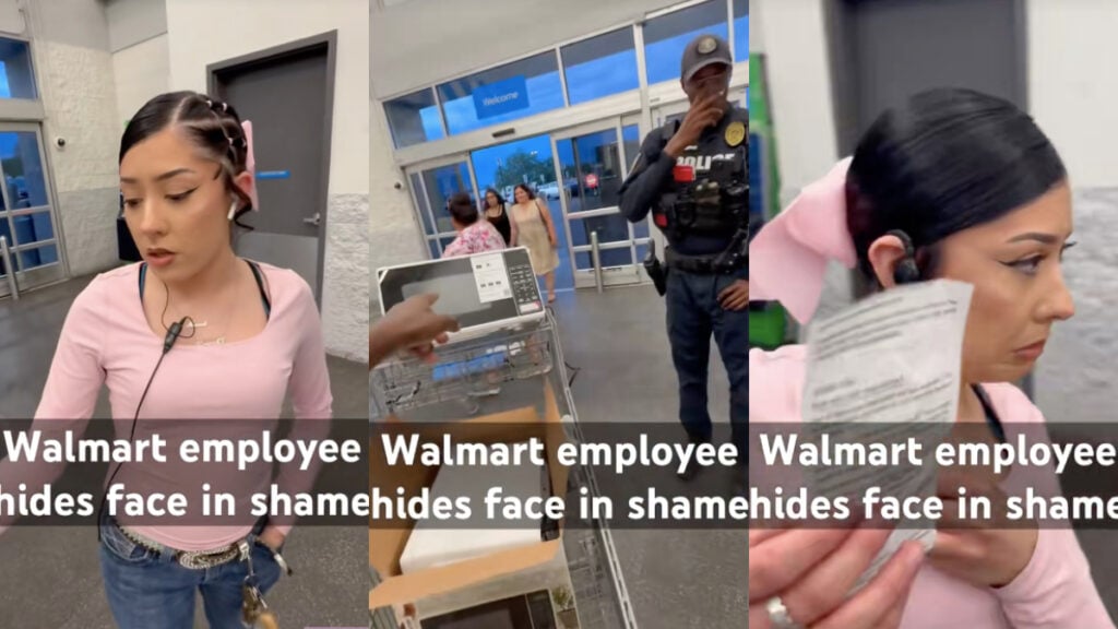 New Mexico Employee Falsely Accuses Man of Stealing From Walmart, Refuses To Take Accountability: ‘The Fact This Went Viral Is Nuts’ Screenshots of a New Mexico Walmart Employee falsely accusing a man of stealing.