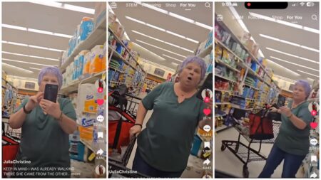 New York Woman Slams Her Shopping Cart into Another Shopper Because She Refused to Move in Viral Clip