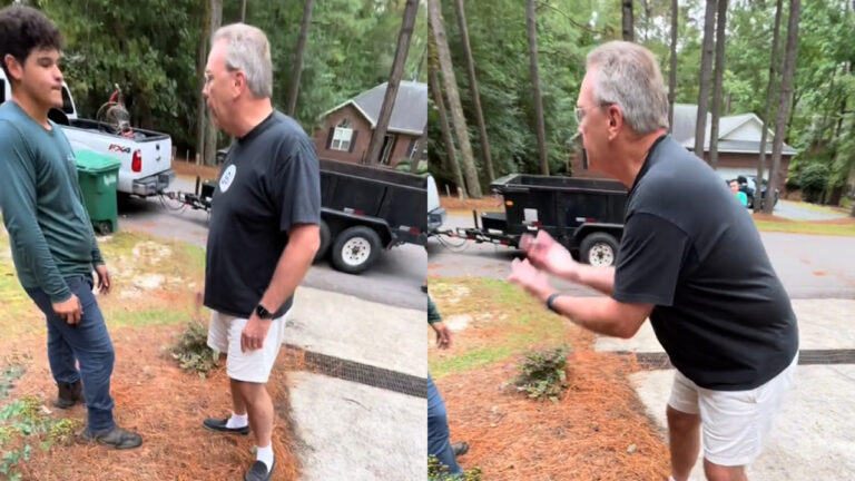 Caught on Camera Furious North Carolina Boomer Loses It at Landscaping Workers for Working on a Sunday ‘Gramps Just Needs a Nap’
