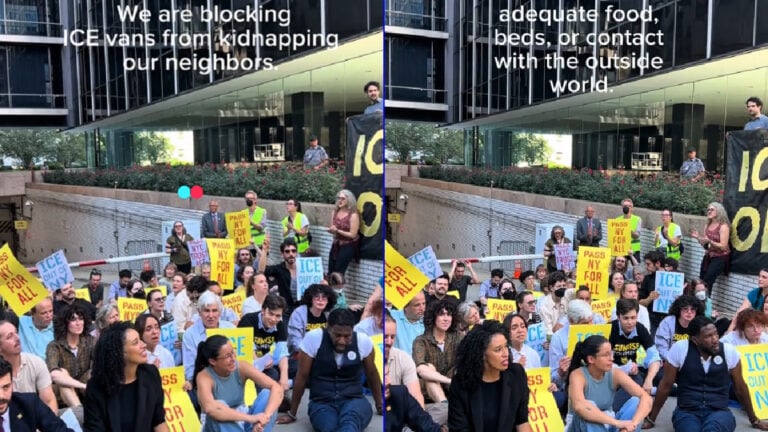 Protestors Block ICE Vans from Kidnapping New York Neighbors, ‘In unity, we find strength to change the world’ Protestors Block ICE Vans from Kidnapping New York Neighbors