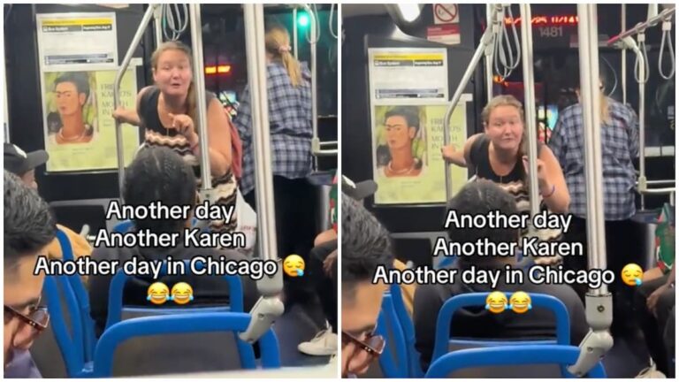Racist Illinois Karen Angrily Rants About Slavery on a Bus Ride