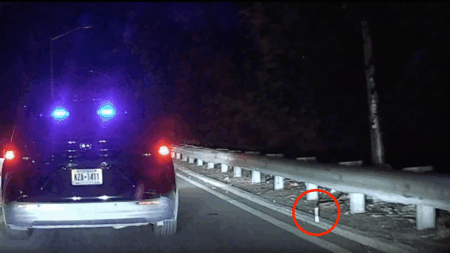 Unmarked NYPD Minivan caught littering