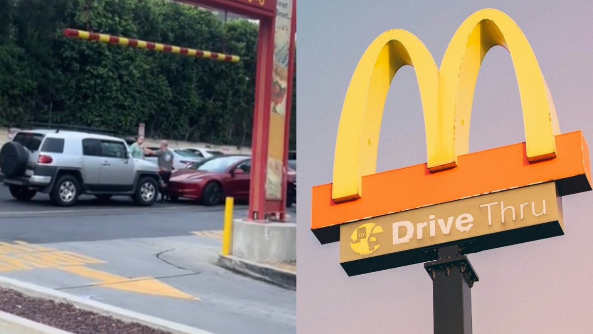 California Tesla Driver Throws Tantrum In McDonald’s Drive-Thru During ‘Middle School’ Shoving Match: ‘Did He Ever Get Back In His Car?’