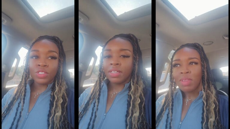 detroit woman homeless man shopping