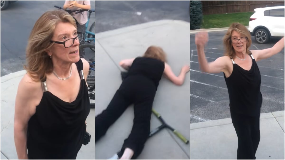 Angry Karen Gets Laid Out on Pavement After Assaulting a Bunch of Kids in Idaho: ‘Finally Someone Fights Back😭🙏’