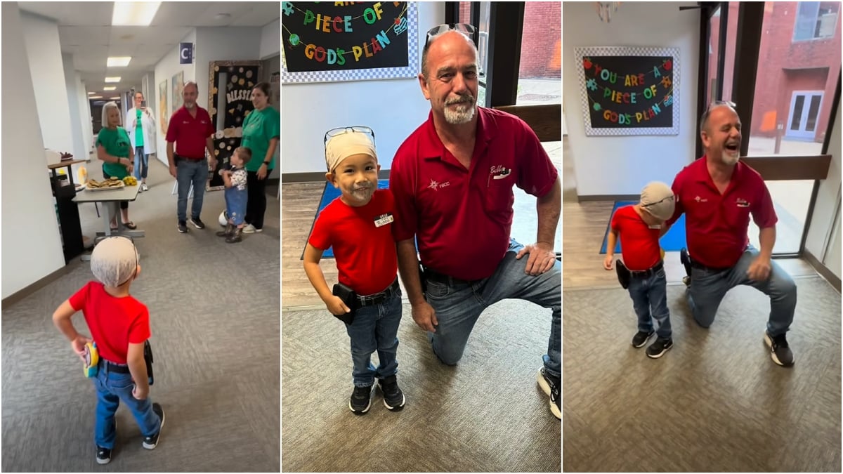 Move Over Batman, Mississippi Preschooler Chooses School’s Janitor for Dream Job Dress-Up in Cute Viral Clip: ‘Not the Bald Cap 😭 OMG Too Cute’