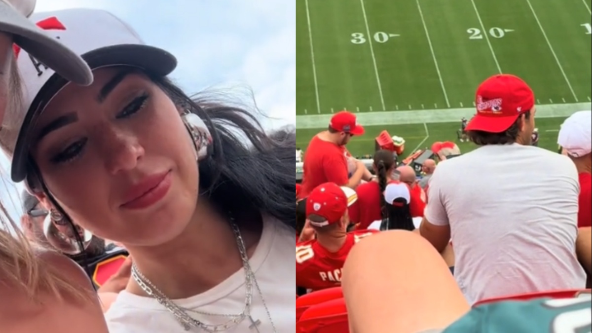 Missouri Woman Uses Travis Kelce As Inspiration While Looking For Love At NFL Game: ‘We Love A Confident Girly’