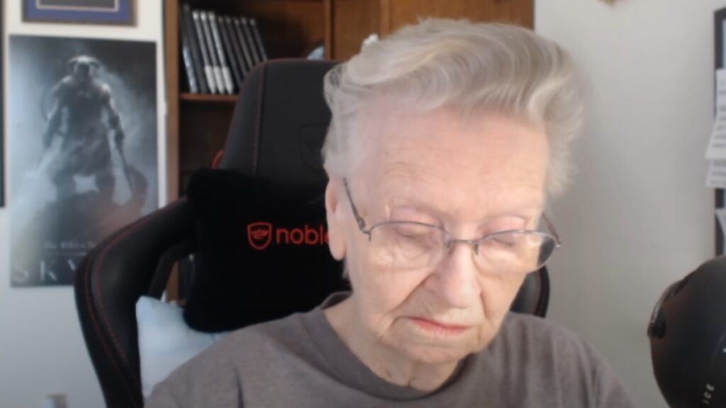 Skyrim Grandma quits Skyrim again