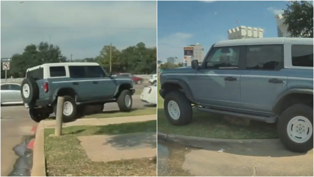 Texas Bronco Driver Becomes Cautionary Tale After Showing Off His Off-Road Skills in the City: ‘That is Embarrassing as Hell’ Texas Bronco driver gets stuck