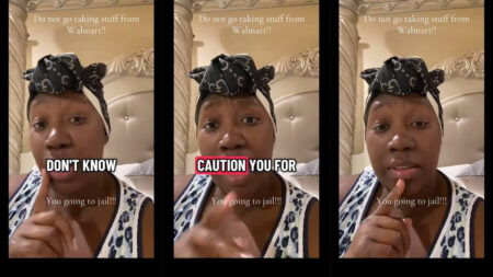 Alabama Woman Warns Against Stealing Walmart