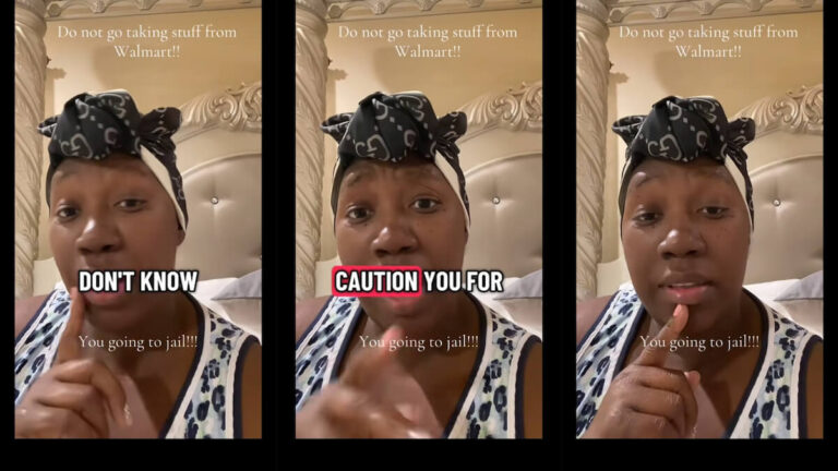 Alabama Woman Warns Against Stealing Walmart