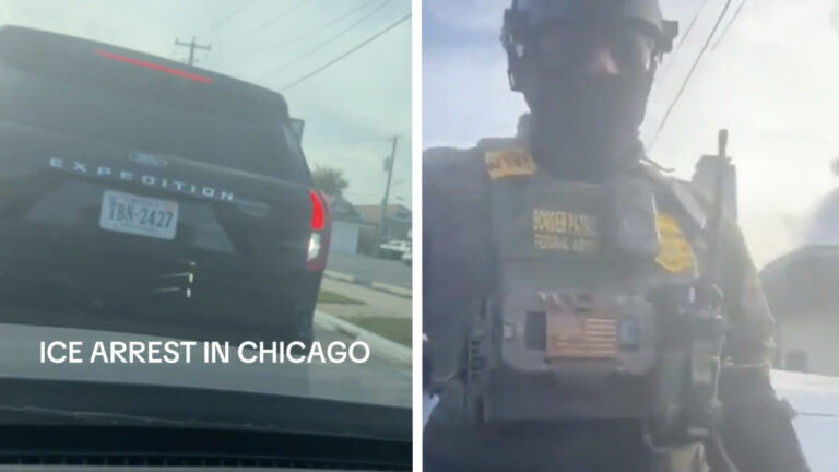 Chicago ICE Agents Back Up into Woman's Car Then Arrest Her