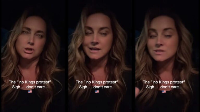 Florida Woman No Kings Protest Anti Trump