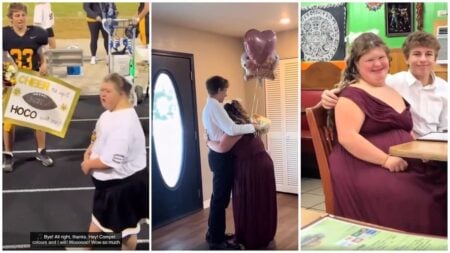 High School Dance Surprise: Texas Team Captain Invites Girl Who Had No Plans to Attend in Heartwarming Clip