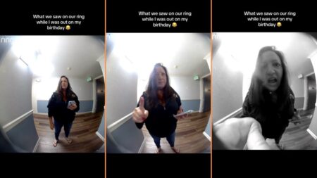 Huntington Beach Karen Tells Neighbors 'You're Going Down' in Strange Doorbell Video 'Oh Yeah, STRAIGHT to the Leasing Office'