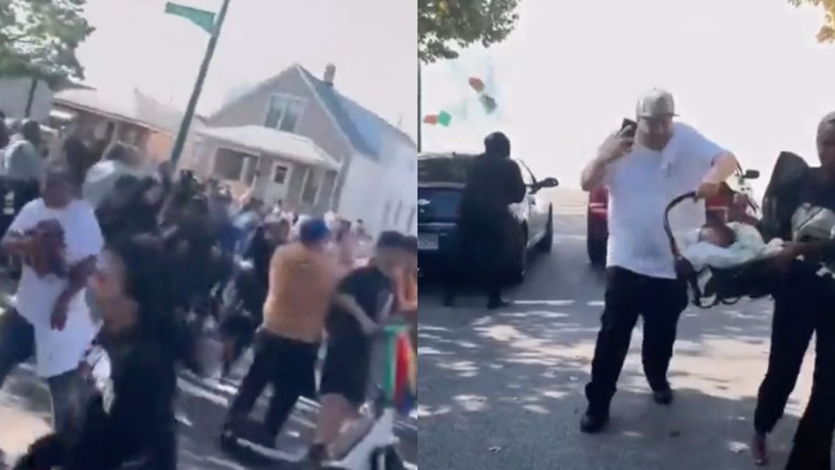 A Family Tries to Protect Their Child From Tear Gas as ICE Raids Intensify In a Chicago Suburb, ‘We Are Already At War, Aren’t We?’