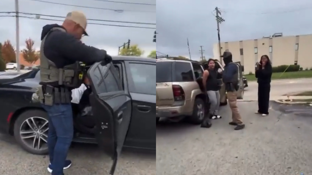 Illinois Streamer Confronts ICE Agents and Defends Latino Youth From Harassment: ‘God Bless This Woman’