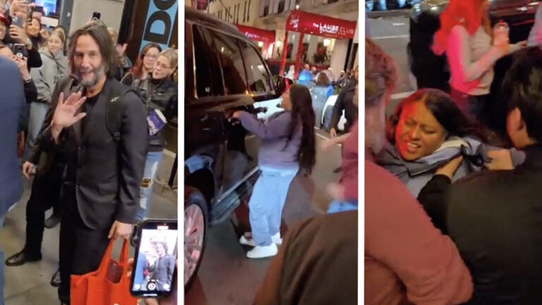 Keanu Reeves’ ‘Divine Wife’ Thrown to Ground As She Chases Down His Limo in New York: ‘Really Distressing To See’ Keanu Reeves' 'Divine Wife' Thrown to Ground As She Chases Down His Limo in New York