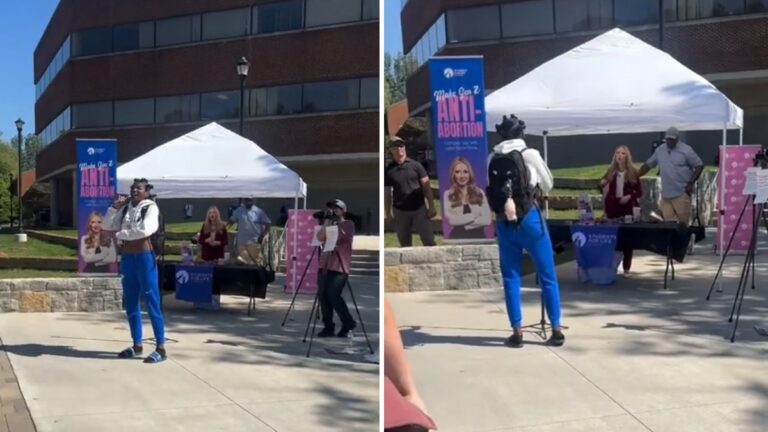 Kentucky University Student Stands Against Anti-Abortion Campaign, ‘I Want to Give This Lady an Award’ Kentucky University Anti-Abortion