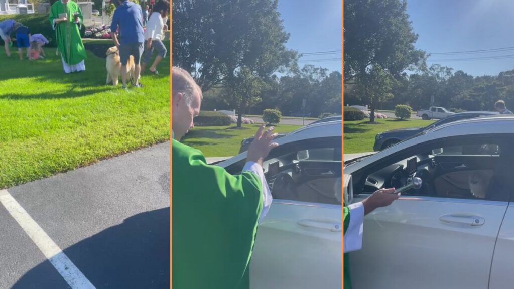 New Jersey Dad Gets Priest to Bless Cat 'Just Two Grown Men Giggling Over a Cat'