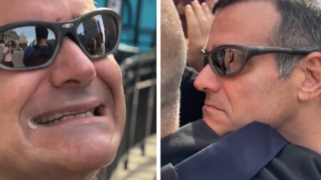 New York Rabid Man harasses protesters