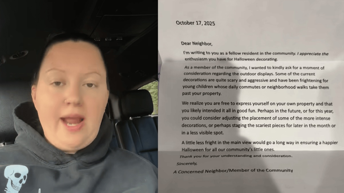 New York Woman Receives Letter About Her Scary Halloween Decorations Scaring Children, Doesn’t Even Live in an HOA, ‘Now You Need a Speaker Playing Scary Sounds as Well’ 