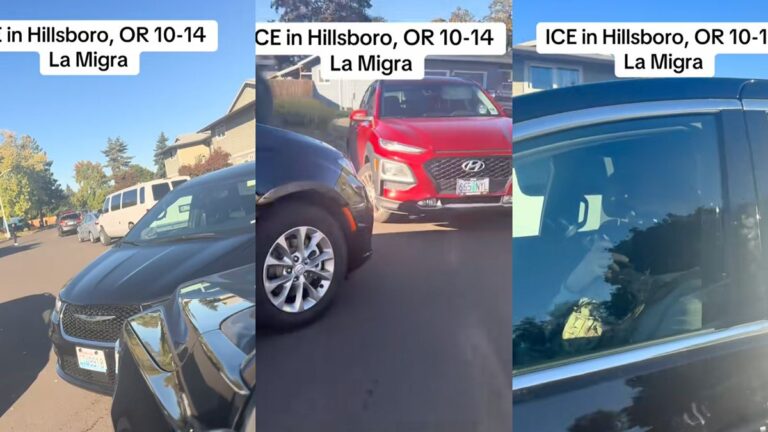 Oregon Woman Boxes In ICE Agent With Help From Bystanders In Brave Scene: ‘How The Roles Are Reversed, Now We Trapping ICE’