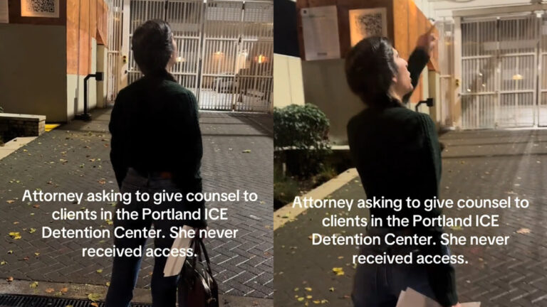 Caught on Camera Attorney Rejected After Asking to See Client at Portland ICE Center: ‘Illegality of It All’ Caught on Camera Attorney Rejected After Asking to See Client at Portland ICE Center: ‘Illegality of It All’