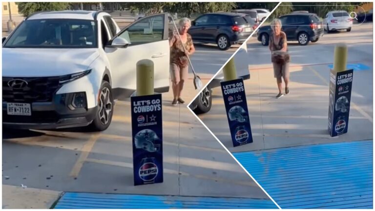 Racist Elderly Texas Karen Calls Young Man the N-Word and Throws a Shovel at Him