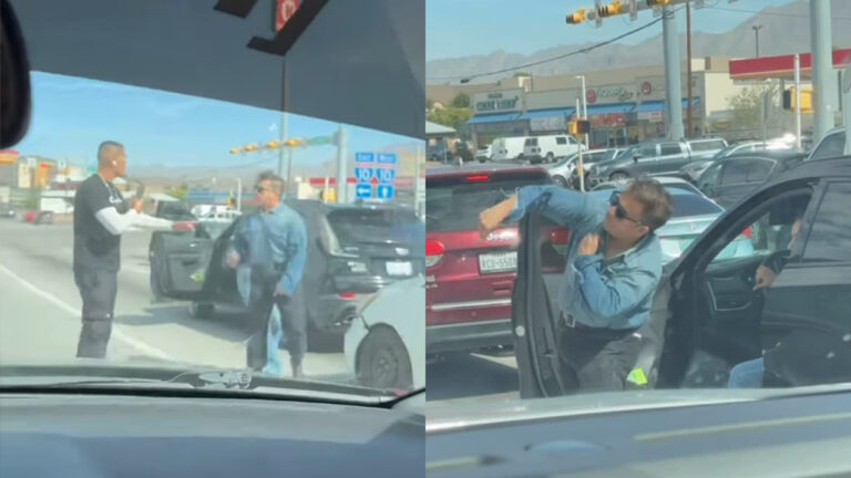 Texas Road Rage Meltdown Man Opens Woman’s Car Door Throws Her Phone and Steals Cash on Desert Boulevard: ‘Tiny Guy’s Angry Issues’