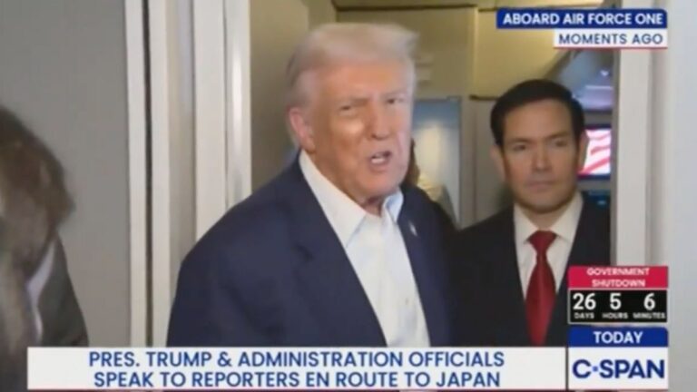 Trump Addresses MRI Rumors And Claims the Results Were Perfect, “Nobody Has Ever Given You Reports Like I Gave You” Trump being interviewed by c-span aboard air force one