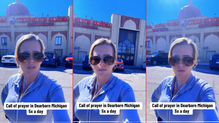 White MAGA Karen Angry About Muslim Church’s Call of Prayer in Michigan