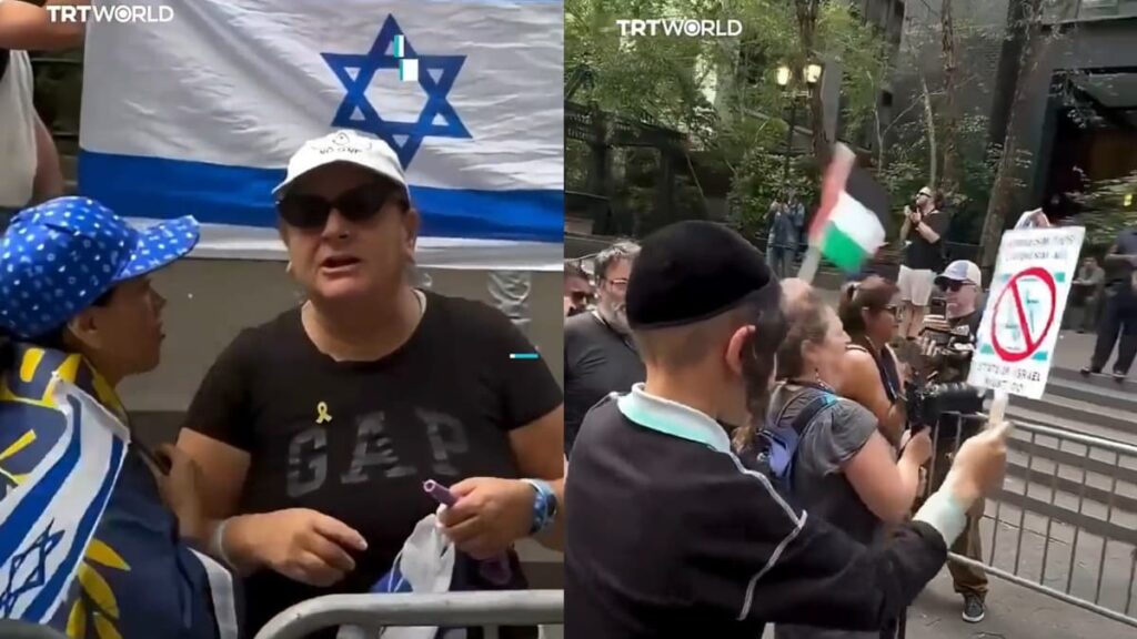 Disgusting New York Zionist Woman Loses It on a Jewish Child for Supporting Palestine: ‘What a Horrible Human Being’ A picture of the New York Zionist woman.