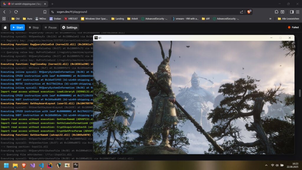 Black Myth: Wukong Denuvo bypass crack proof of concept