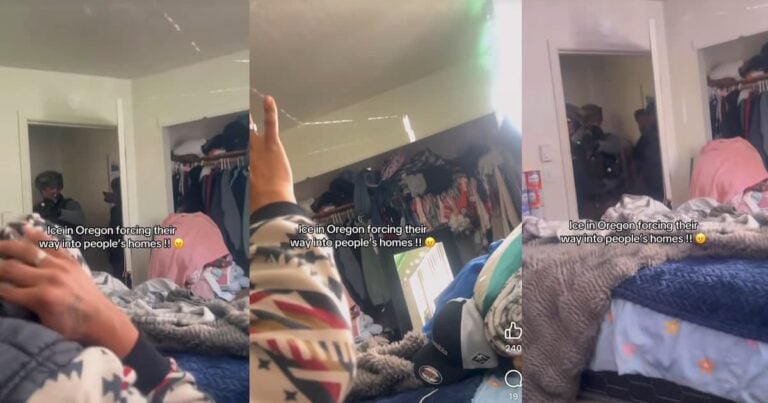 ICE Agents in Oregon Illegally Enter Residence & Kidnap Hispanic Occupants: ‘Unconstitutional for So Many Reasons’ ICE Agents enter house in Oregon