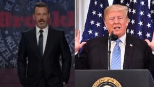 Jimmy Kimmel (left) Donald Trump (right)