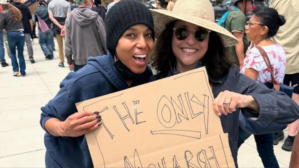 Kerry Washington at No Kings protest