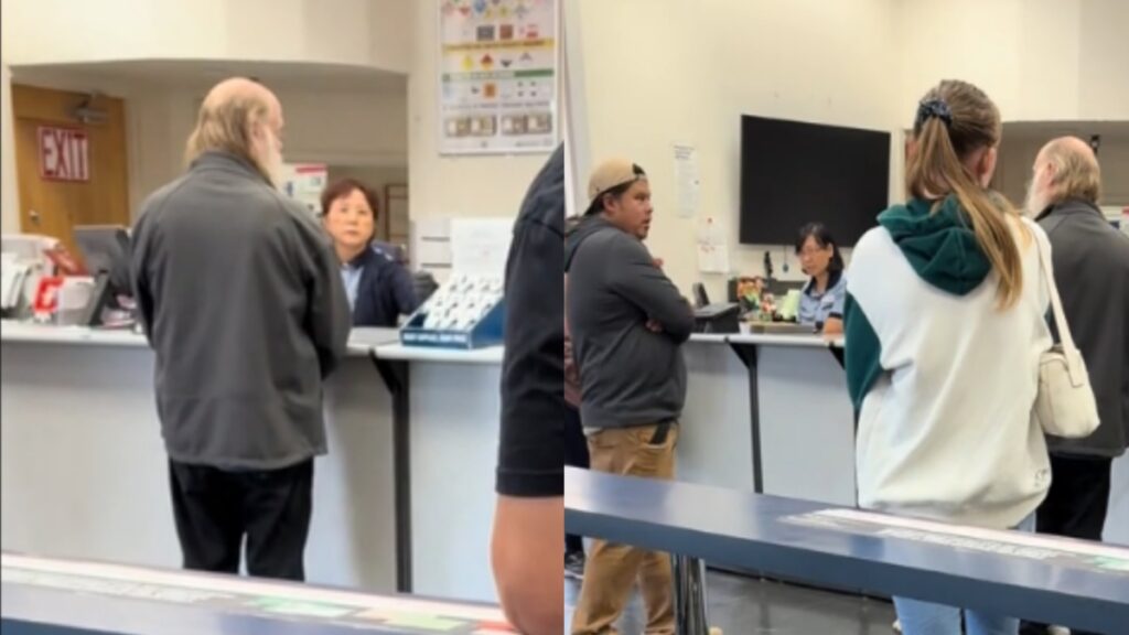 Washington Man Refuses To Let Other Customers Pass During Post Office Crash Out: ‘Boomer Panic Is Crazy’ Washington man gets heated inside post office